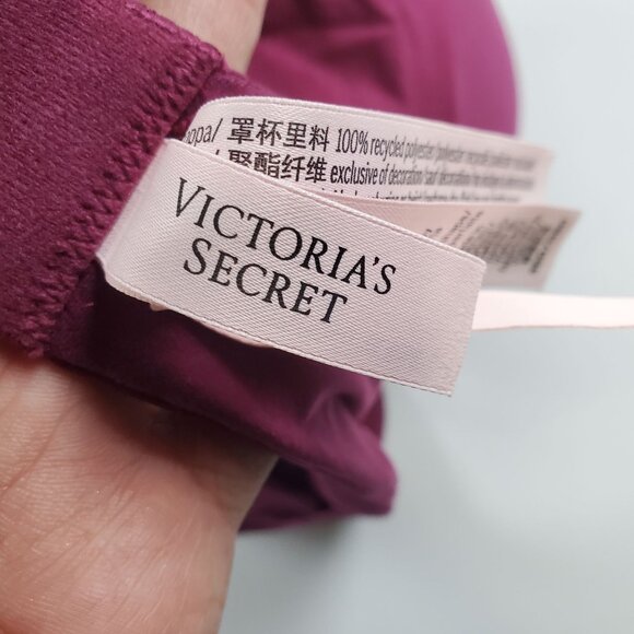 Victoria's Secret Perfect Shape Lace Trim Push Up Bra Women Size 36D NWT - Picture 11 of 16